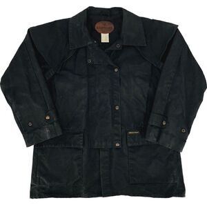 Outback Trading Men's Bush Trader Waterproof Western Oilskin Jacket Black Small